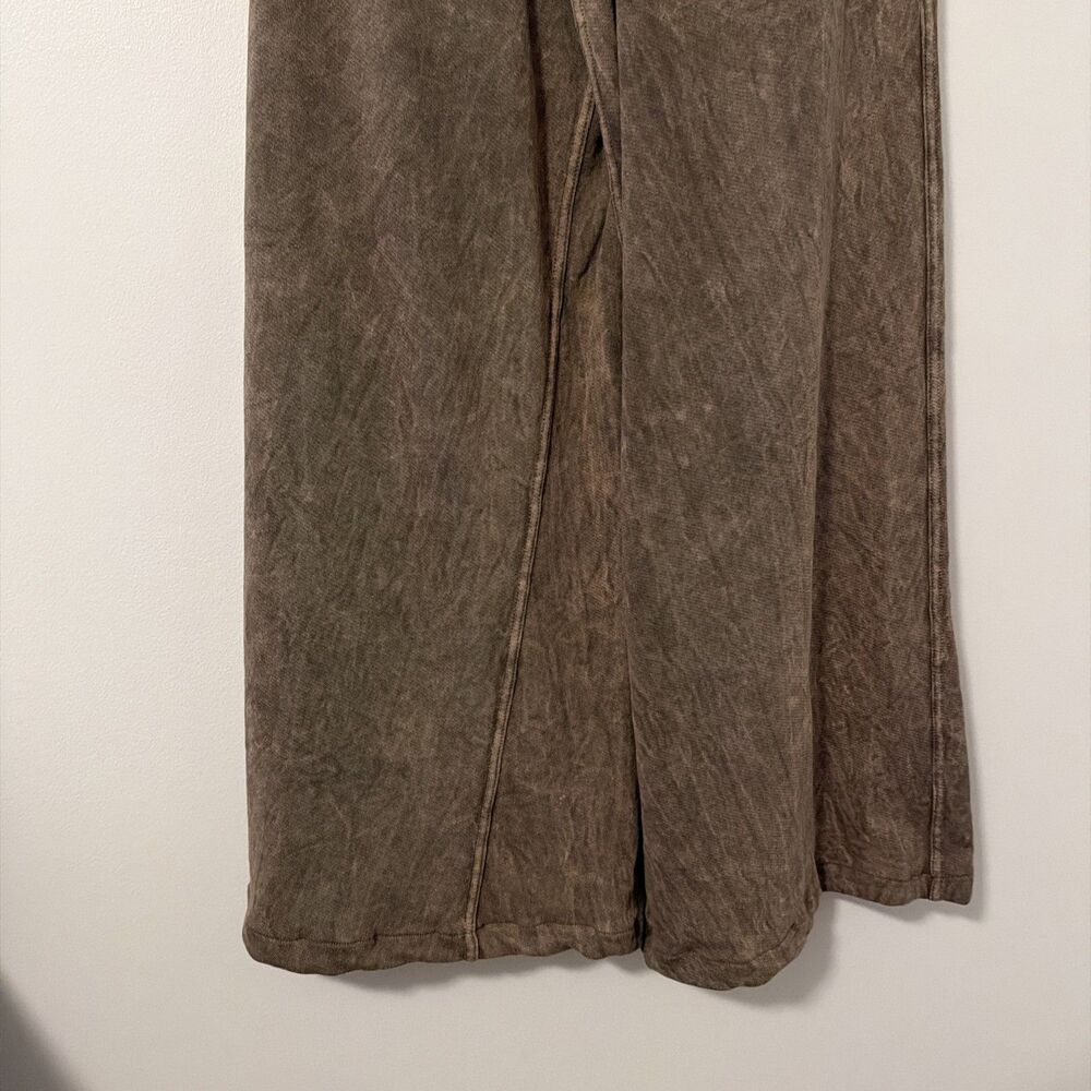 Three Bird Nest Brown Lounge Pants Wide Leg Relaxed NWOT - Small - Picture 6 of 11
